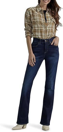 Elastic jeans for women, spring and autumn, pear-shaped figure, high waist, slimming, straight long pants, slimming, fitted jeans custom-made pic 4