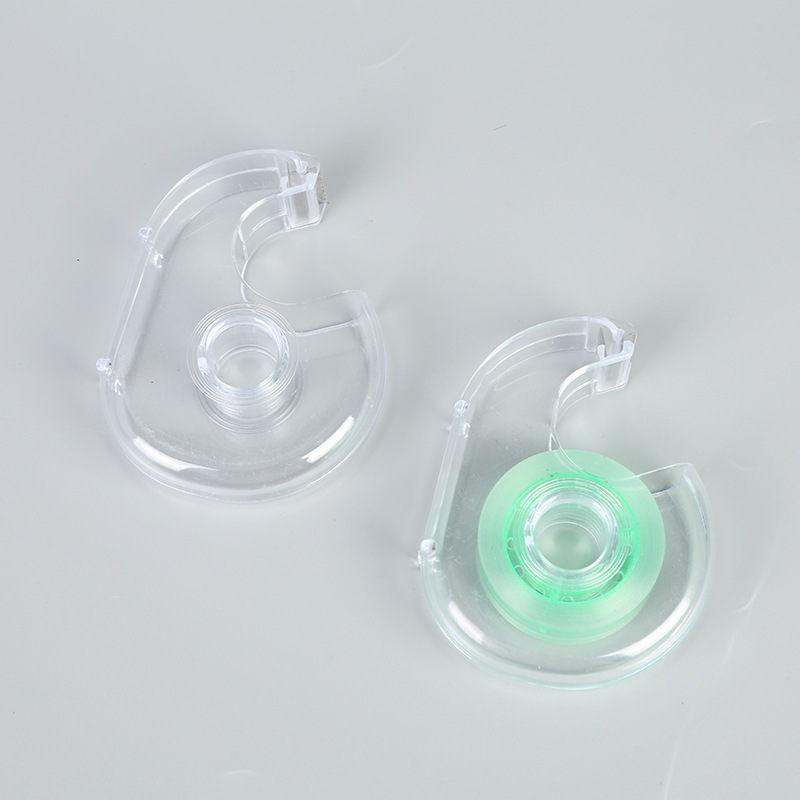 文具迷你透明胶带切割器 简易蜗牛塑料透明胶带座详情4