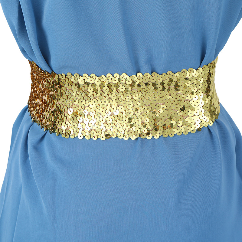 欧美风腰带女士高级感鱼鳞亮片腰封女式百搭装饰束腰外穿女裙腰封详情15