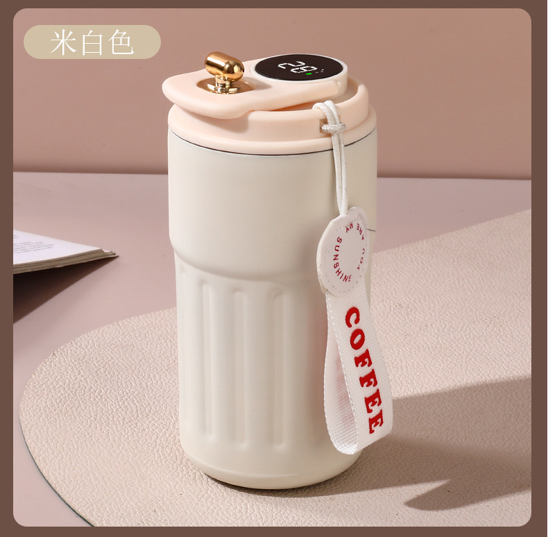 智能咖啡杯316不锈钢高颜值车载真空加厚保温杯便携随行学生水杯详情23