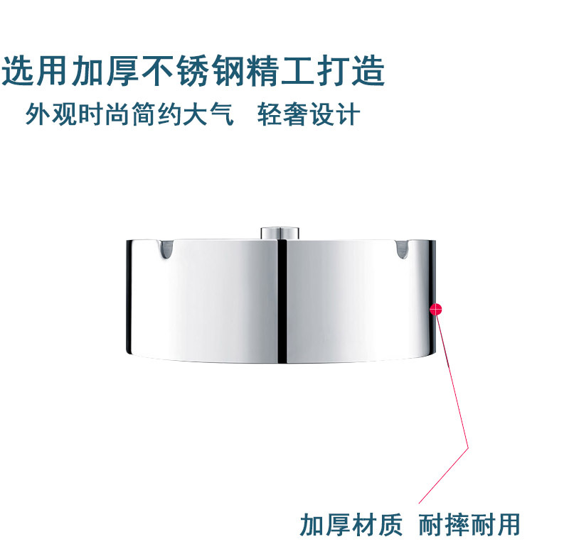Thickened rotating cover stainless steel ashtray for car, windproof ashtray, office and household countertop, ashtray, car gift pic 26