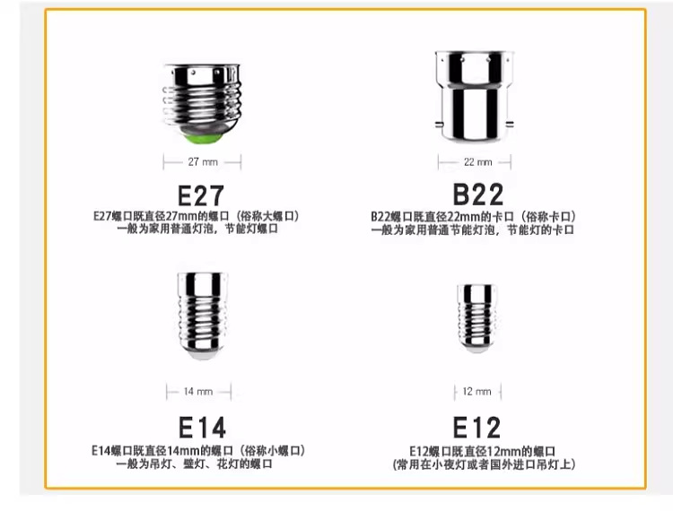 B22 socket universal lamp holder, circular surface-mounted LED energy-saving lamp head, household base, circular lamp socket, plastic shell pic 15