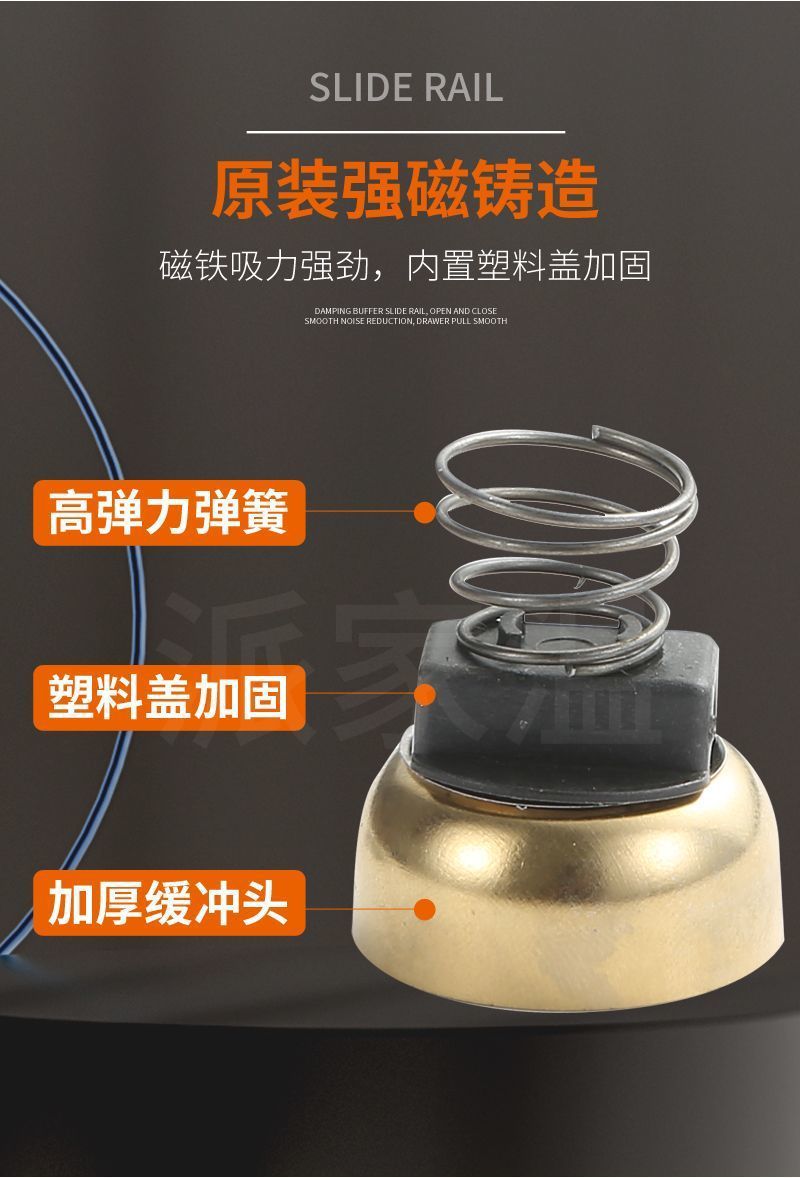 Set of hinge door, no need for slotting, 4-inch parent-child lotus leaf bedroom wooden door, golden three-in-one for bathroom pic 9