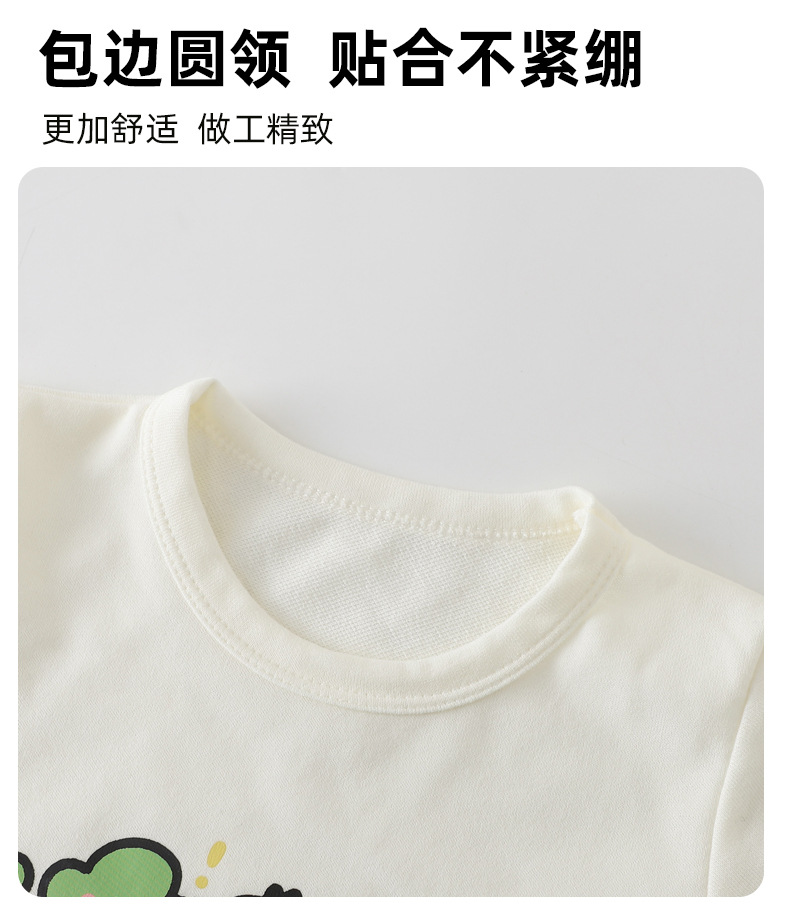 2024新款儿童短袖套装条纹女童男童t桖夏季宝宝婴儿衣服韩版童装详情21