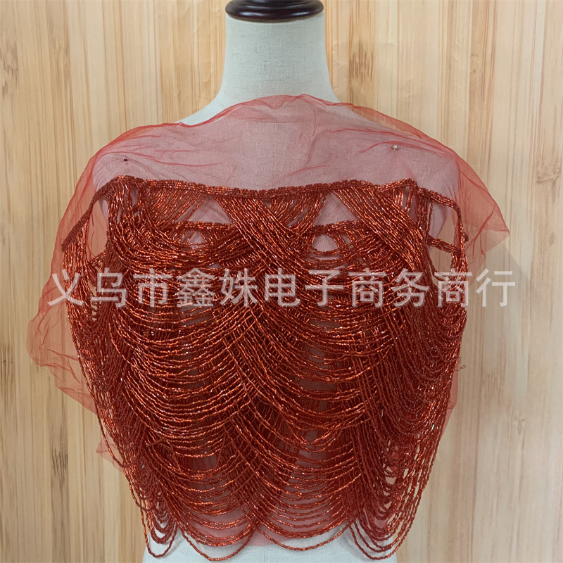 New tassel clothing, wedding dresses and evening gowns, handcrafted tassel applique garments pic 7