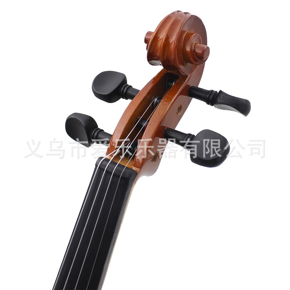 4/4 Solid wood violin natural color playing violin set for children, adults and beginners pic 14