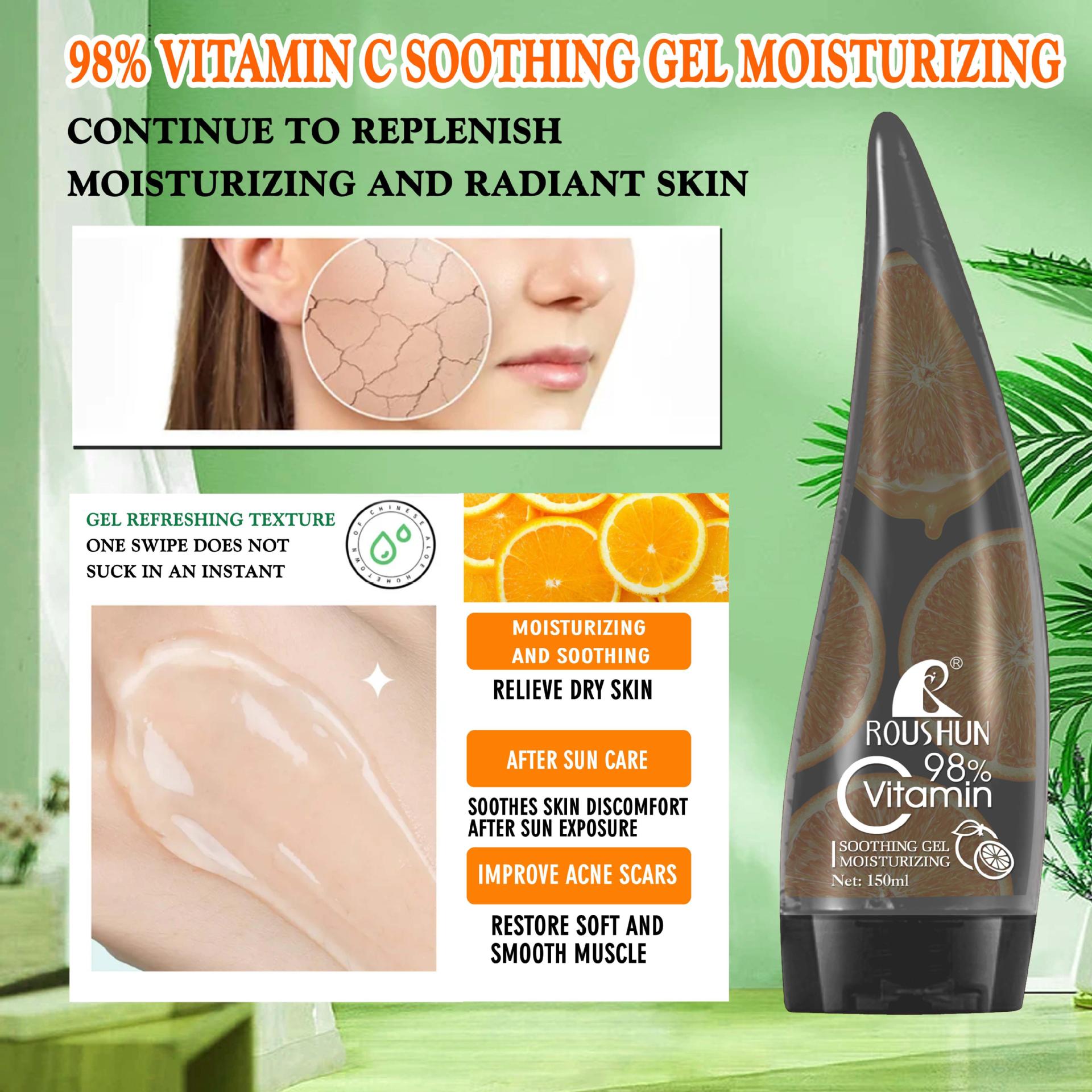 snail+papaya+vitamin c+Licorice soothing gel softening and hydrating gel pic 7