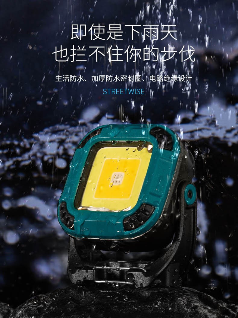 露营灯COB工作灯磁吸检修灯USB充电多功能户外野营LED露营照明灯详情5