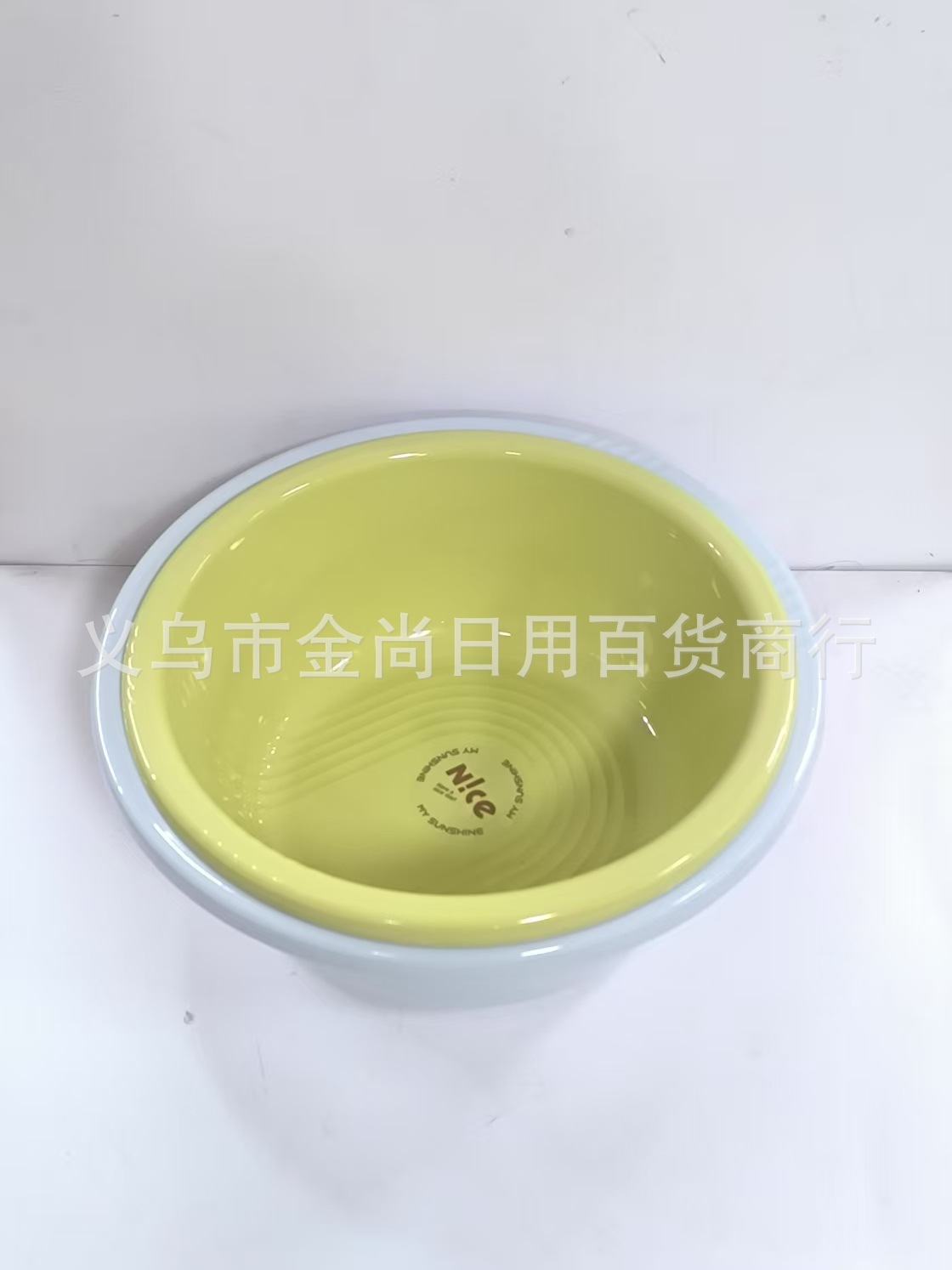 Solid color household washbasin, thickened kitchen sink, sized foot and laundry basin, plastic washbasin for children and students pic 3