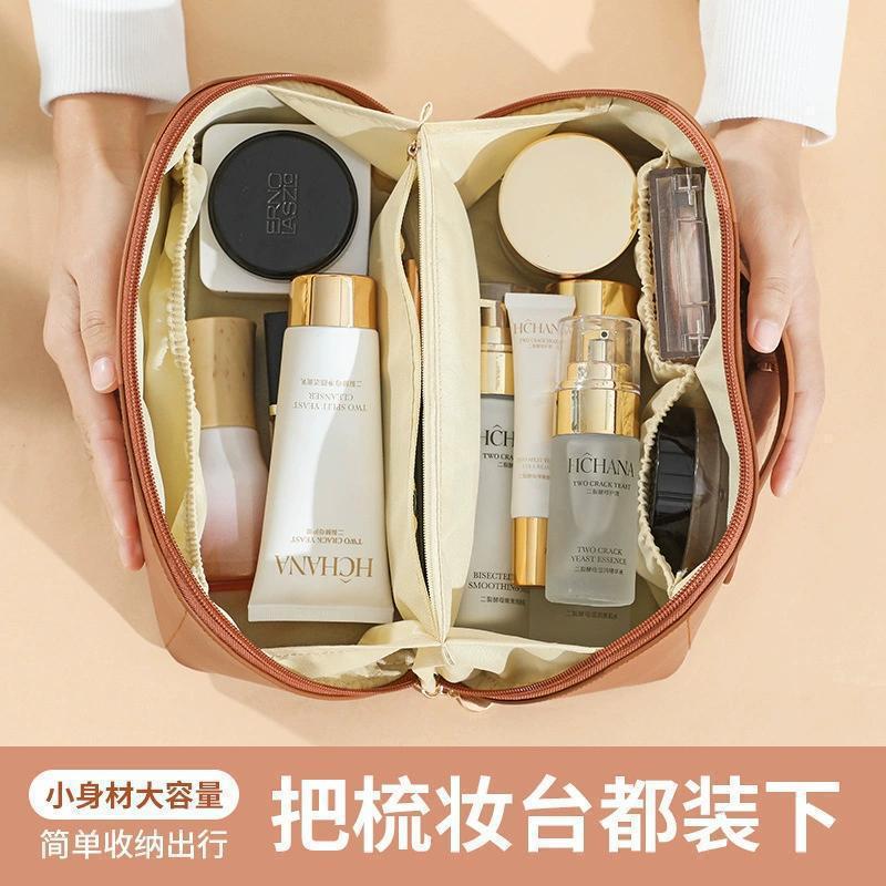 The 2023 new portable toiletry and storage bag for women, a large-capacity travel multi-functional princess makeup brush bag pic 5