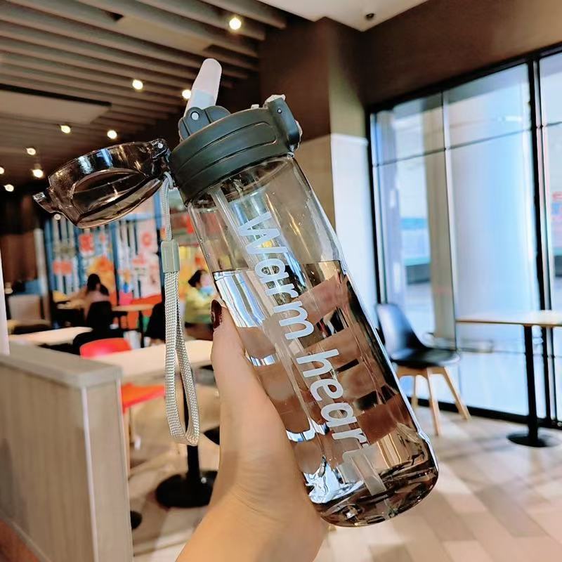 塑料水杯学生运动便携大容量水壶鸭嘴杯吸管杯男女户外健身水杯详情8