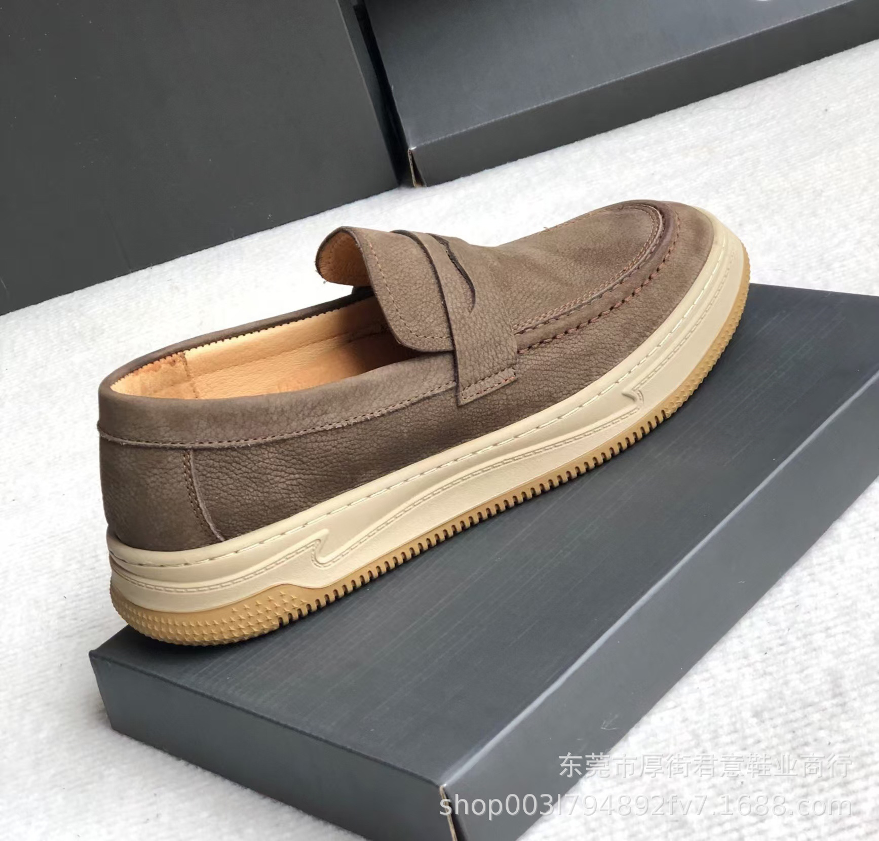 High-end original single 2024 autumn/winter new flat round toe matte cowhide casual shoes, spring and autumn simple board shoes from Dongguan pic 17