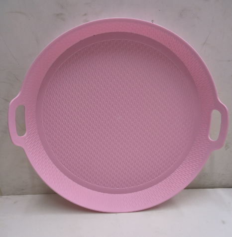 创意彩色塑料点心蛋糕盘餐桌圆方形分格树叶盘家用塑料盘零食盘详情4