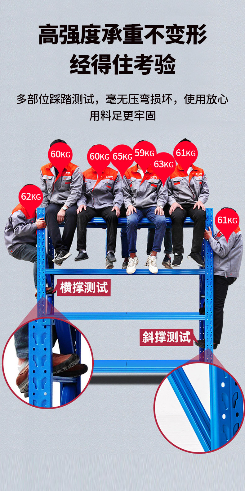 仓储货架置物架五金库房重型中型轻型多层工厂批发仓库钢铁架子详情10