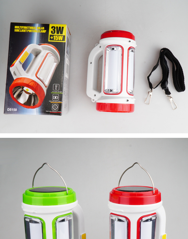 Explosion-proof high-intensity portable flashlight, outdoor lighting, long-range USB solar charging, patrol and camping searchlight pic 5