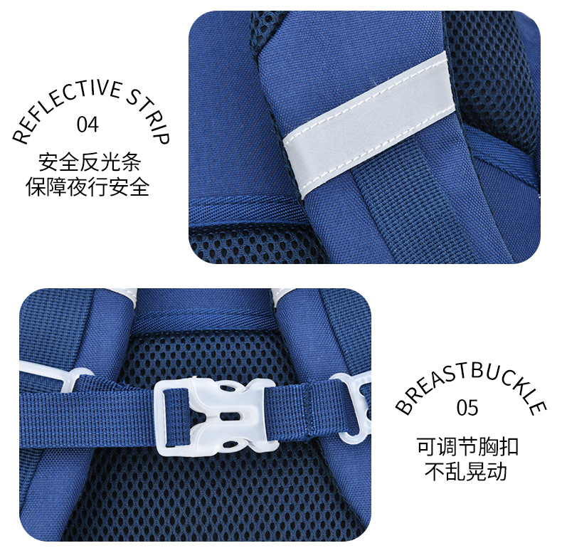 2024新款小学生书包男女儿童双肩包1-3-6年级轻便减负背包 小学生书包详情1