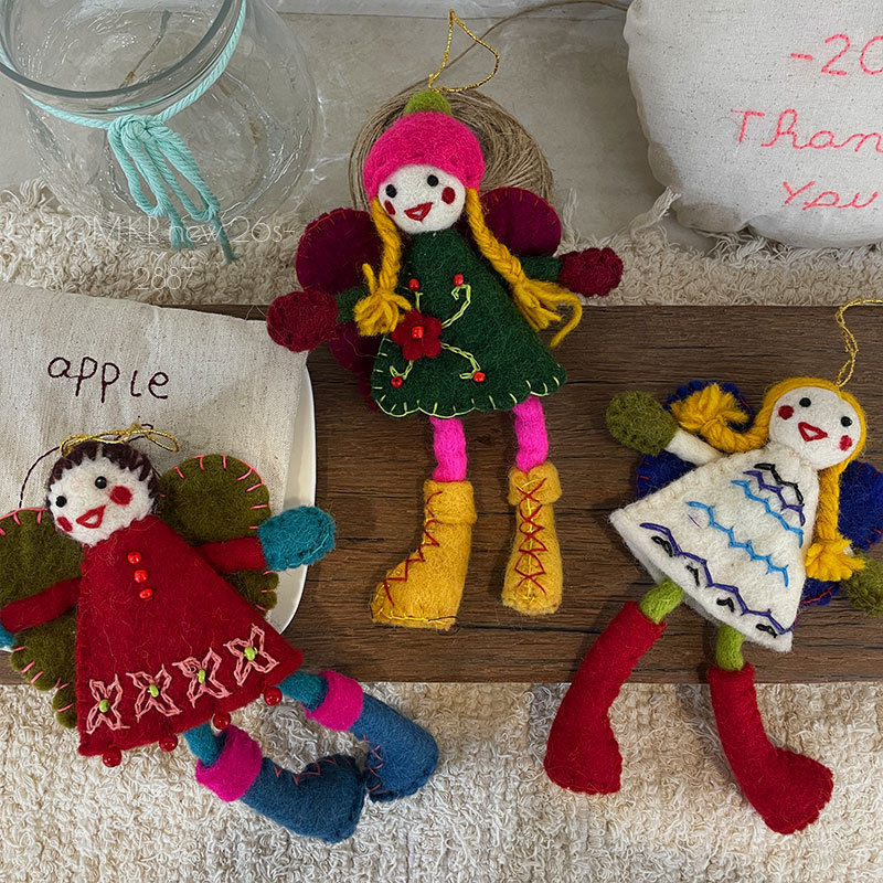 Handmade felt dolls, wool felt accessories, felt cloth ornaments, felt bags, felt rooms, creative handicraft materials pic 2