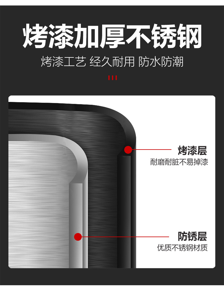 Bathroom toilet brush holder, 304 stainless steel, no need for drilling, hotel toilet brush, wall-mounted household toilet brush cup pic 5