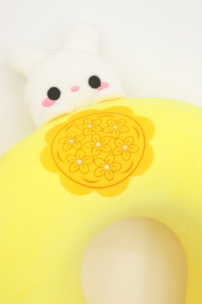 Espuma de memoria dibujos animados yutu U almohada festival de otoño medio regalo de empleados corporativos cuello protector almohada de cuello personalizado pic 8