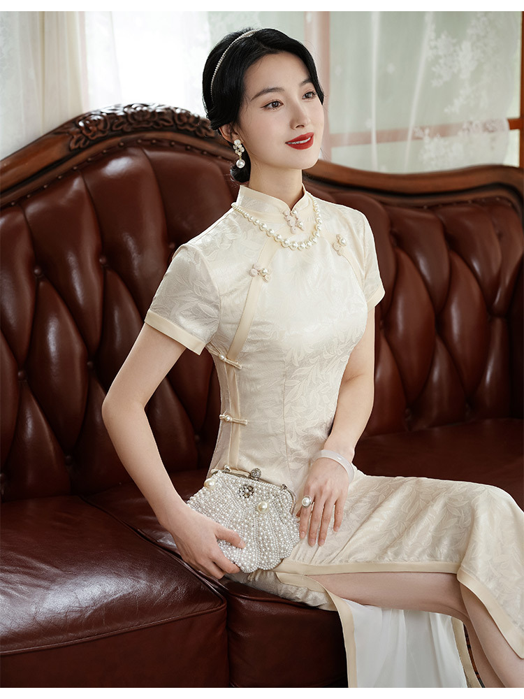 National trend cheongsam for women, Republic of China couple battle robes, Mongolian robes, slimming design sense pic 12