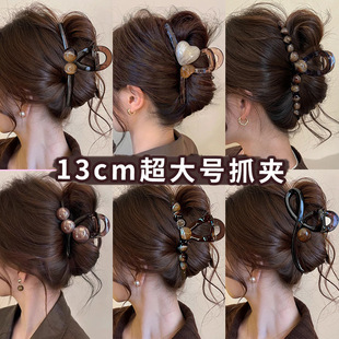 鸭嘴夹大号简约撞色蝴蝶结发饰后脑勺发夹百搭发量多头饰夹子详情9