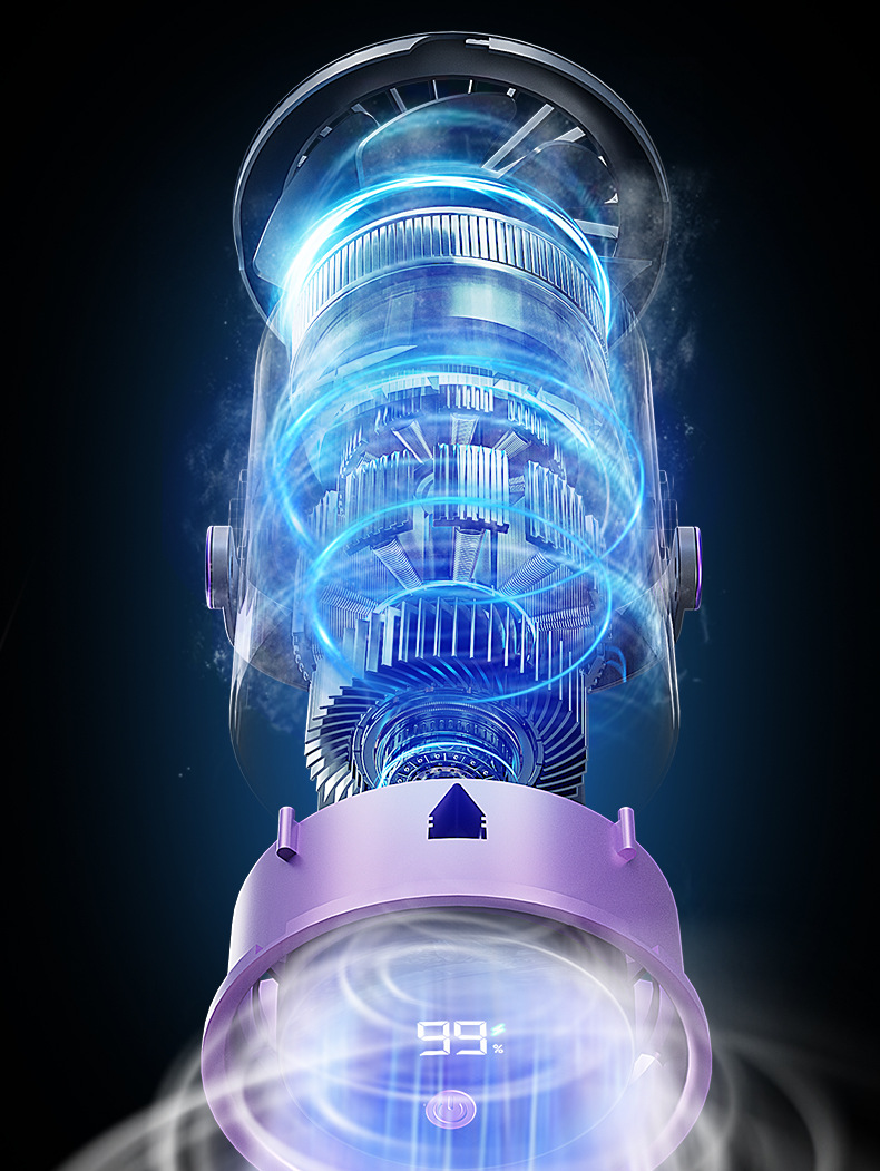 跨境爆款100档新款桌面风扇充电高速台式吊挂扇空气循环家用风扇详情10