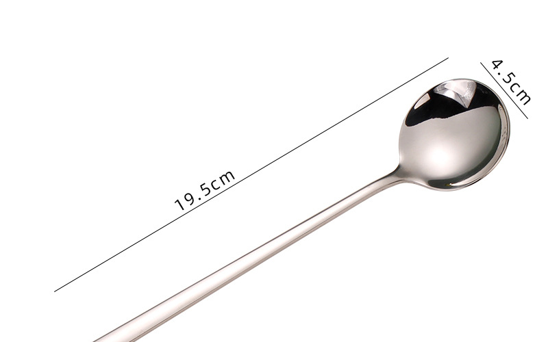 304不锈钢长柄勺子家用金色韩式拌饭勺加深喝汤勺加厚高档精致匙详情5