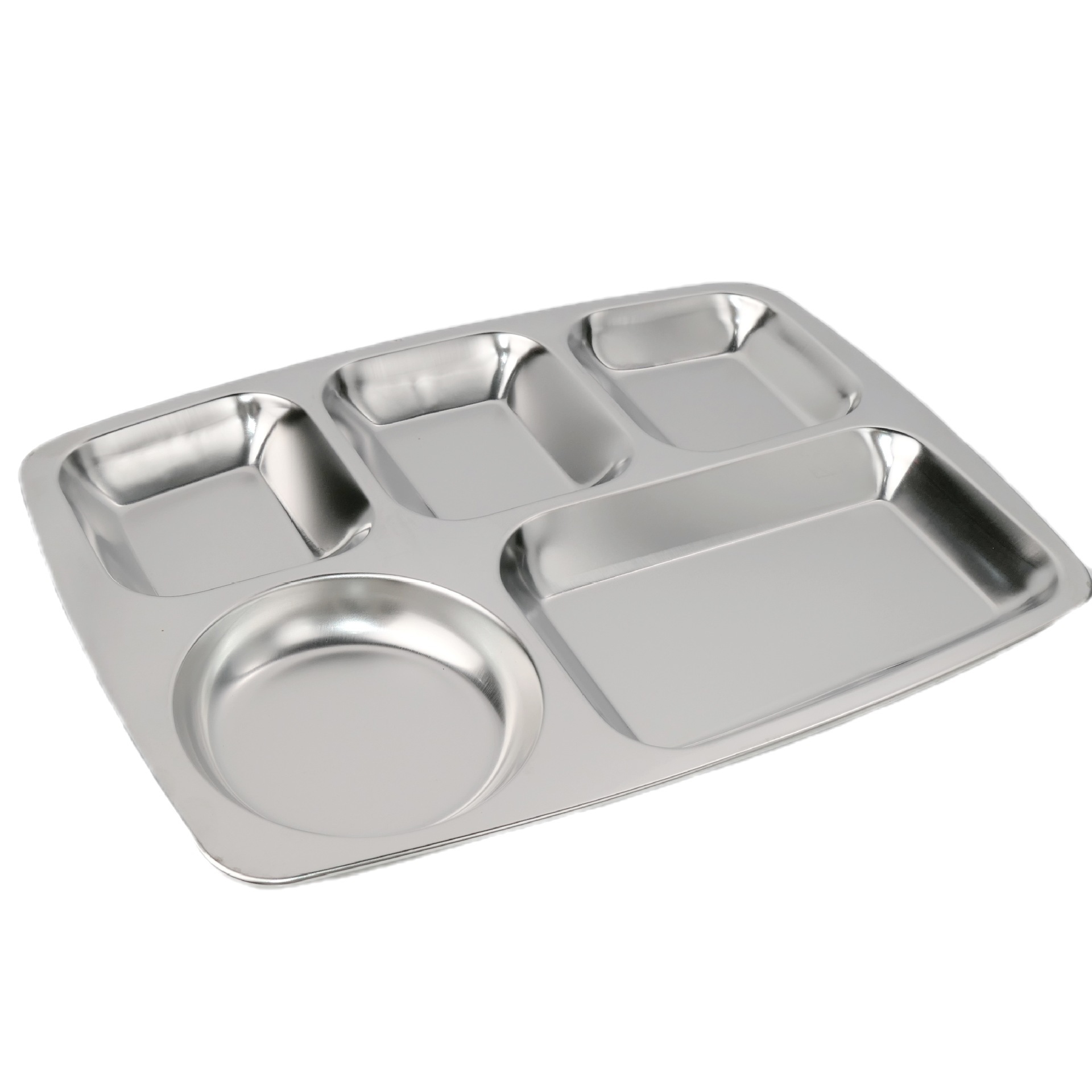 方形304不锈钢快餐盘食堂餐盘餐厅学生专用分格盘子食品级商用盘详情9