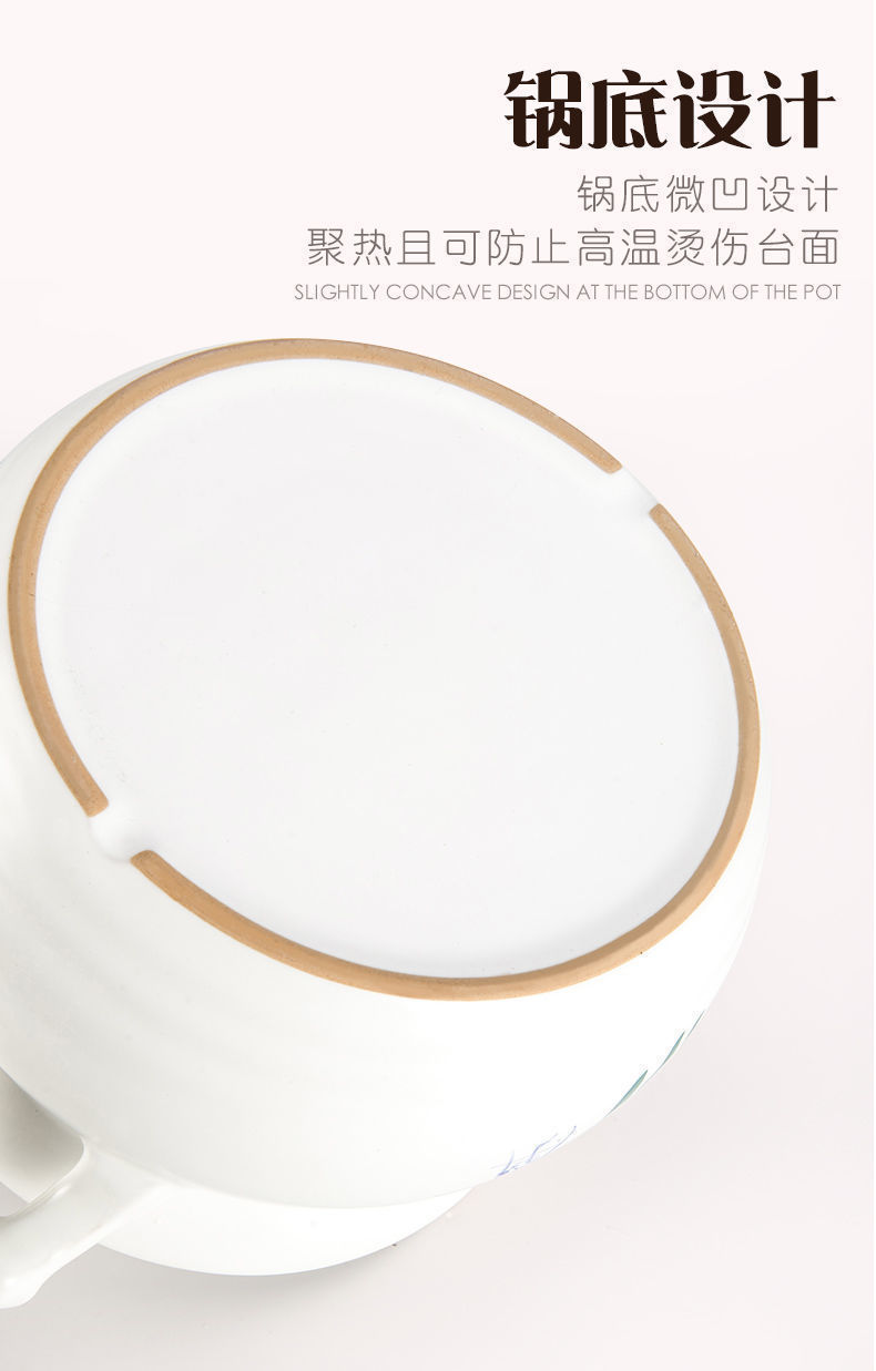 康舒砂锅汤锅炖锅瓷煲家用大容量耐高温明火直烧燃气沙锅粥煲瓦罐详情3