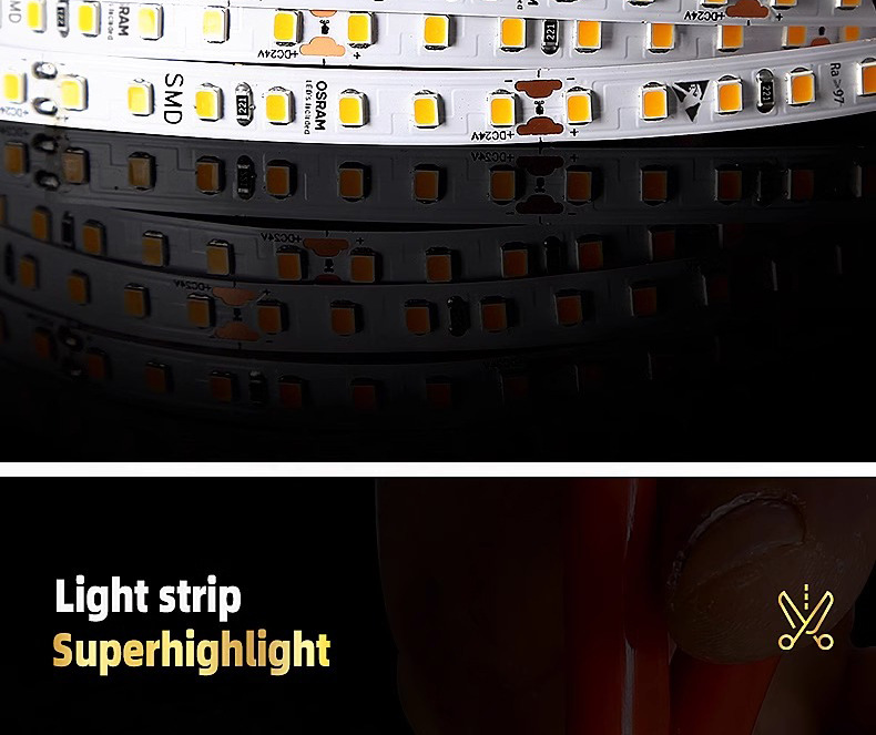 Osram self-adhesive waterproof light strip, LED light strip, 24V low-voltage linear light, embedded ceiling atmosphere linear light strip pic 15