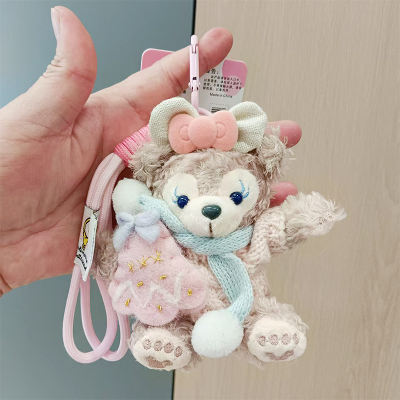雪莉玫小熊钥匙扣玩偶毛绒挂件达菲公仔情侣包包娃娃女生礼物批发详情21