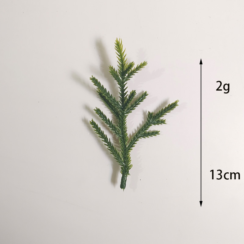 仿真松针圣诞节气氛布置绿植圣诞花环水草摆饰装饰配件人造PE松枝办公文化园艺植物配件详情10