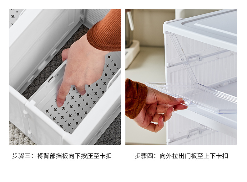 Wholesale of household foldable one-piece shoe box, dust-proof AJ shoe storage box, thickened movable transparent shoe cabinet pic 19