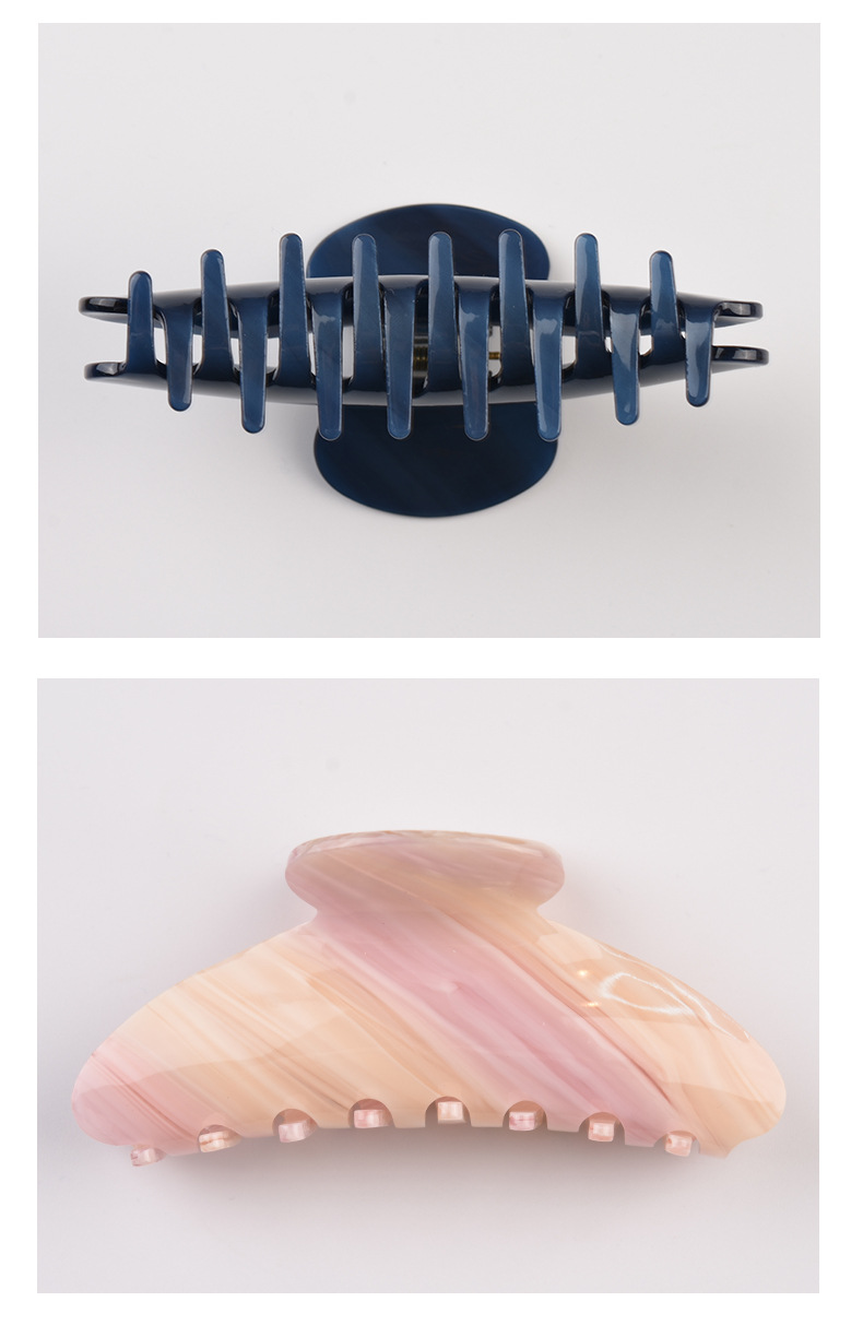 佳蕊韩版大号头饰发抓醋酸抓夹马尾夹女鲨鱼夹彩色发夹时尚发饰款详情12