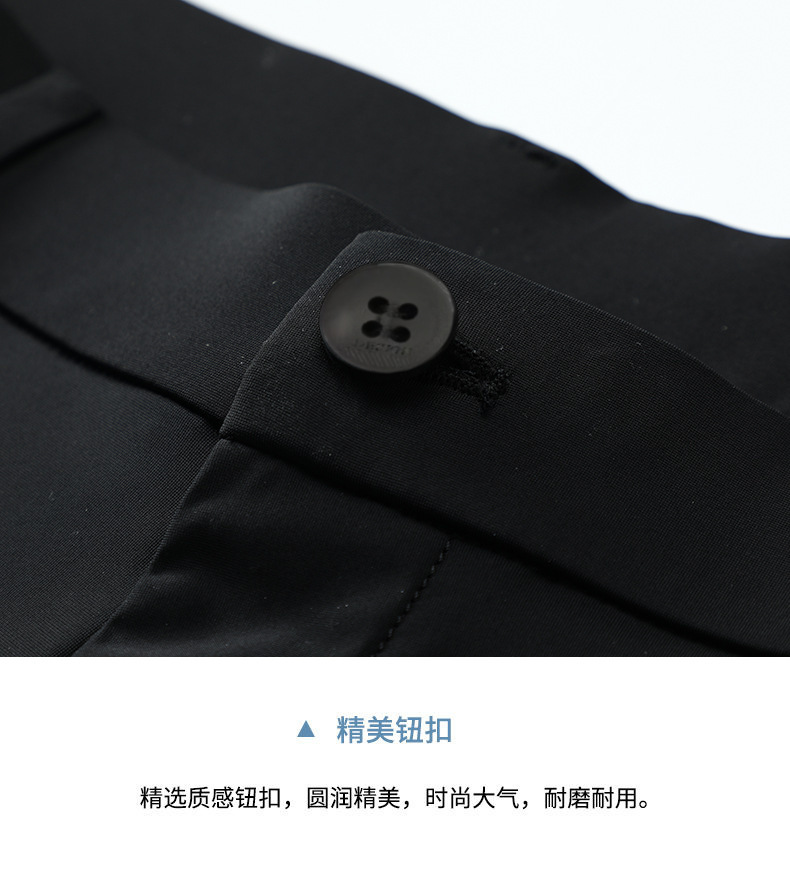 男裤休闲男高档中年男士直筒高弹垂感总裁行政裤子男式西裤高级感详情27