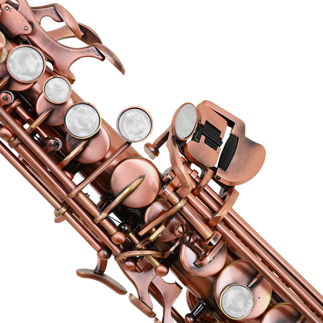 跨境批发萨克斯管降b调直管萨克斯乐团演奏高音萨克斯风saxophone详情12