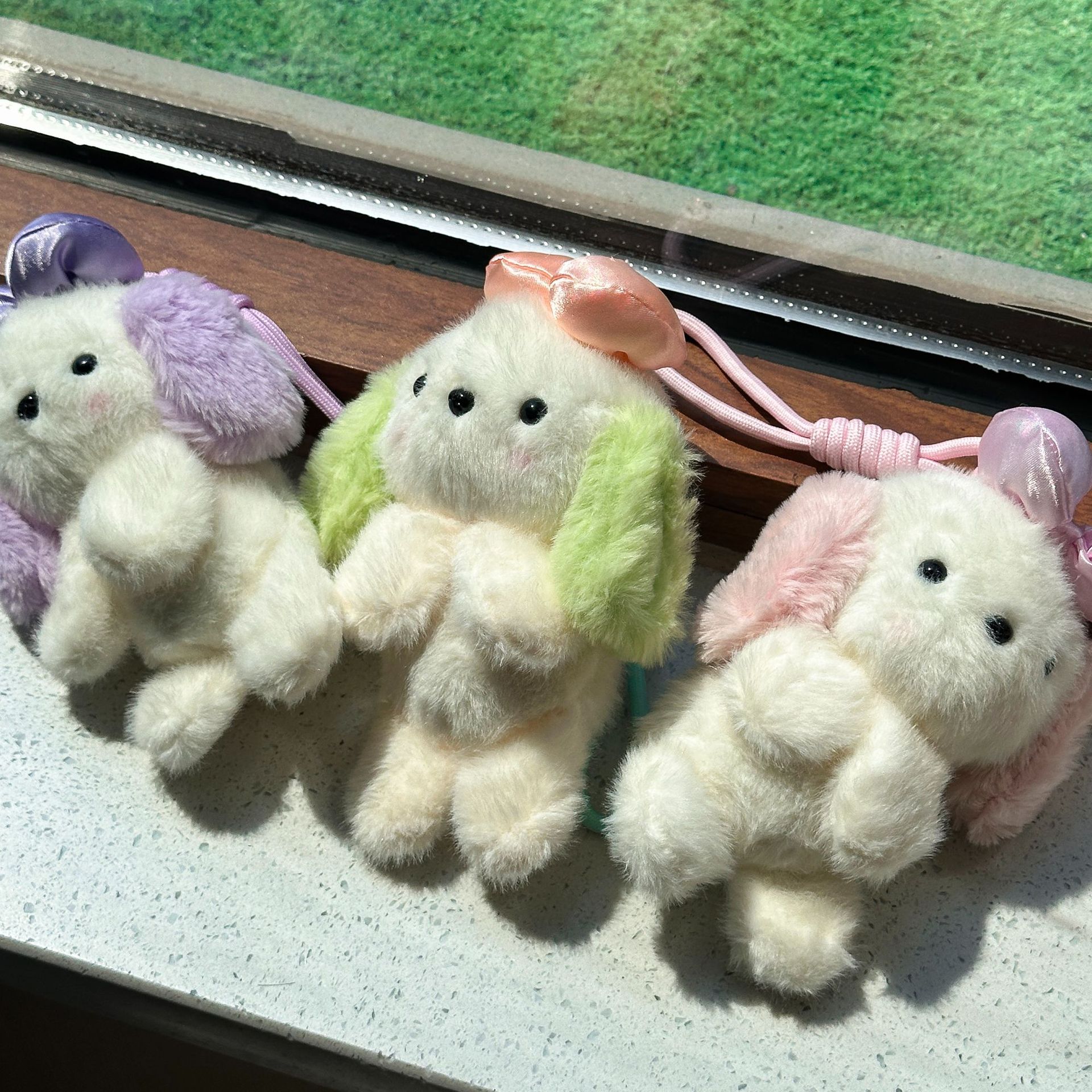 Cute and adorable bow, little dog pendant, plush toy, doll, bag, hanging decoration, keychain, doll pic 14