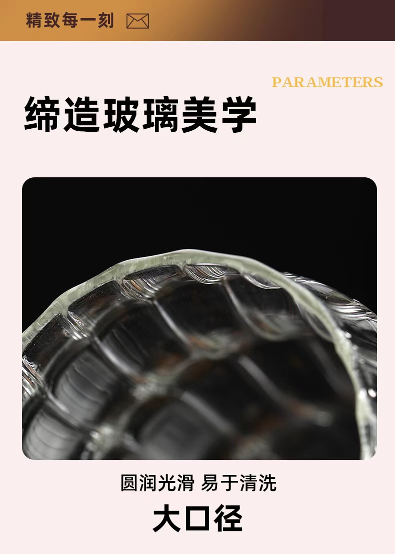 可爱大肚杯带盖玻璃吸管杯粉色蝴蝶结花纹杯子家用耐高温奶茶杯详情7