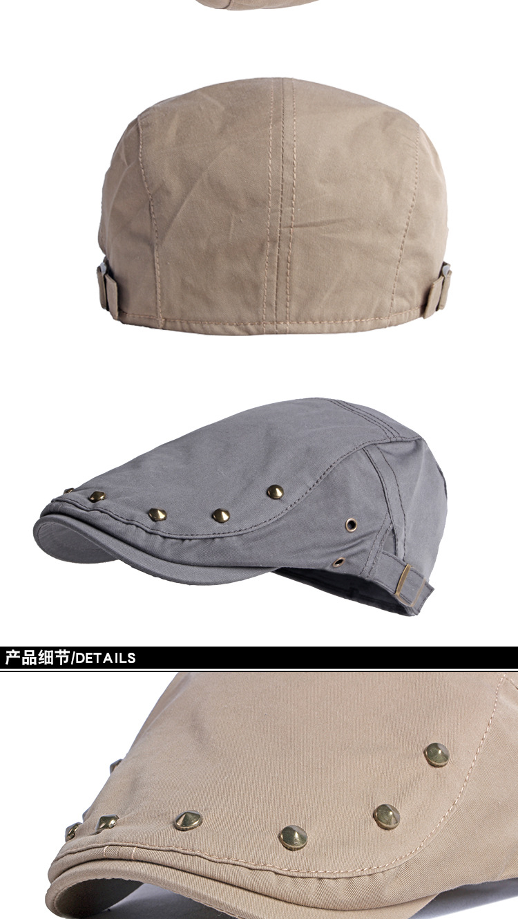 In spring and summer, men wear rivet caps, hip-hop berets, and women wear thin, upside-down, casual, and forward-looking hats. This is a trend among young people pic 30