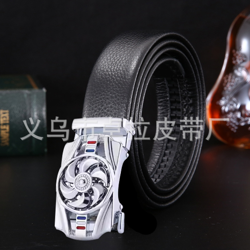 自动扣男士皮带商务休闲腰带抖音快手直播现货厂家直销详情15