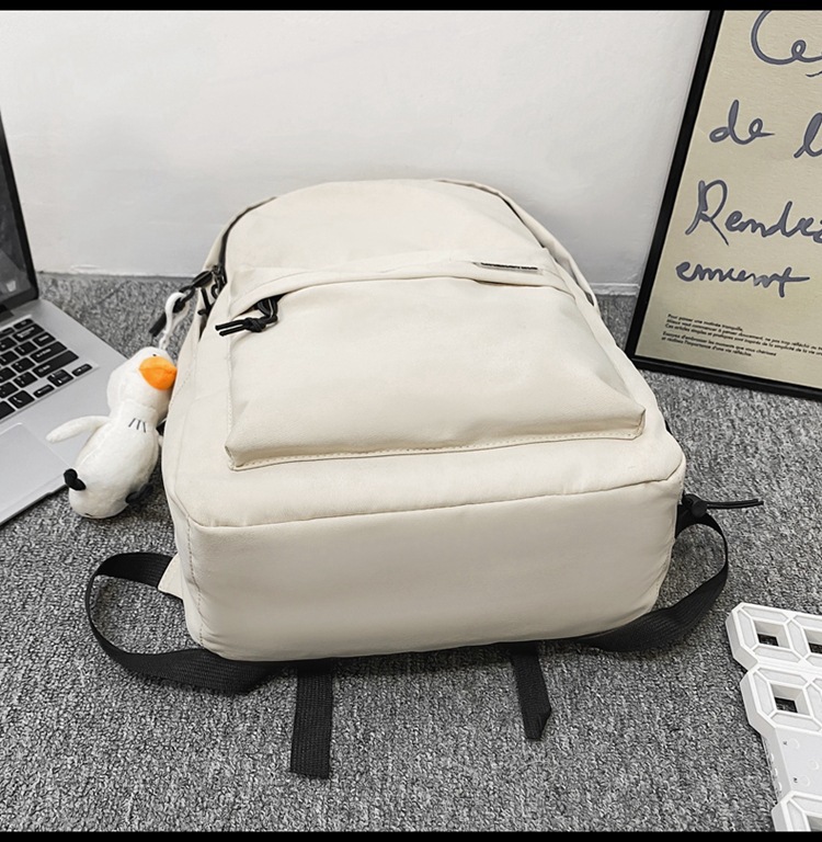 双肩包男士简约大容量旅行背包女休闲日系初中生高中大学生书包男详情4