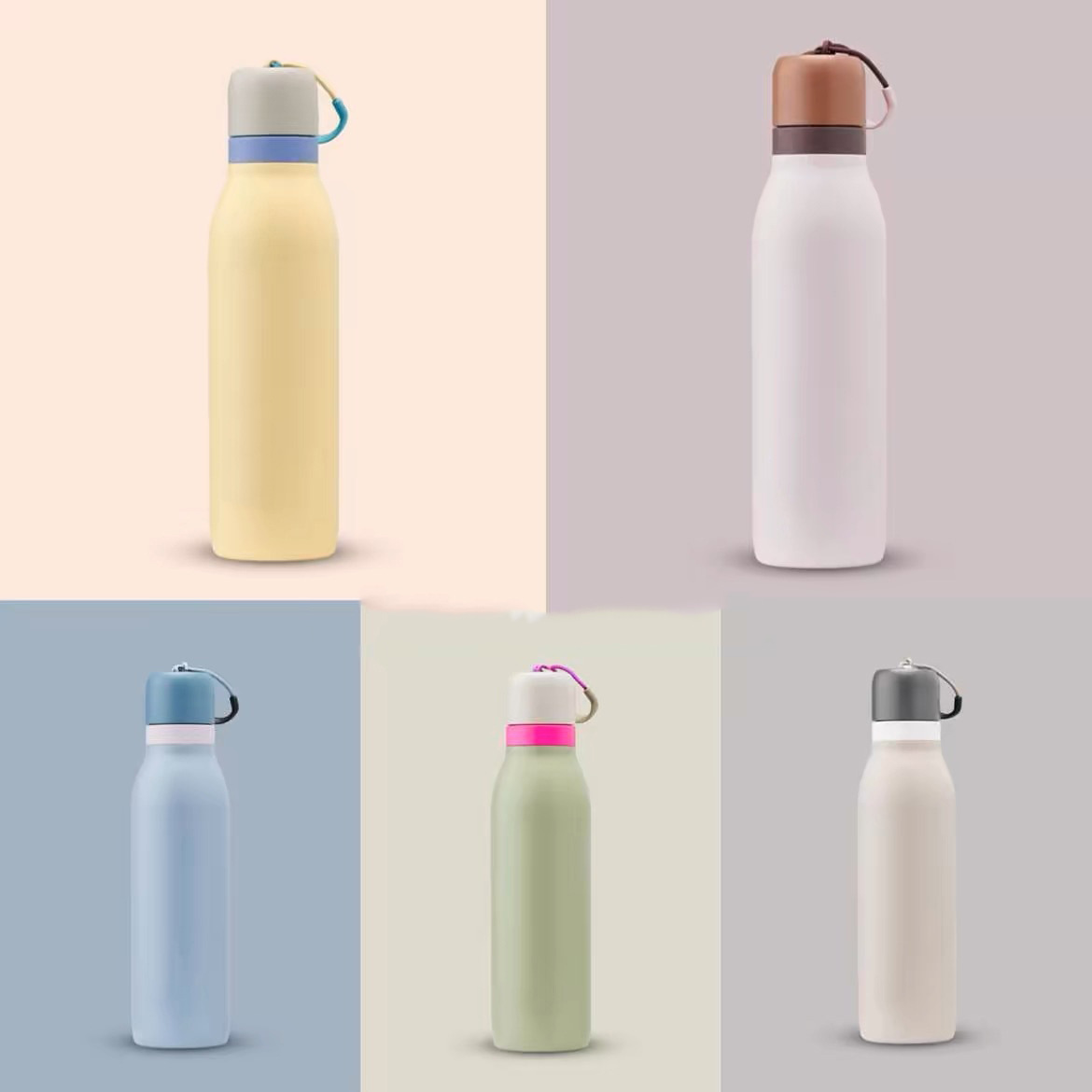 简约高颜值不锈钢保温杯马卡龙色系大容量运动水壶户外便携手提杯详情12