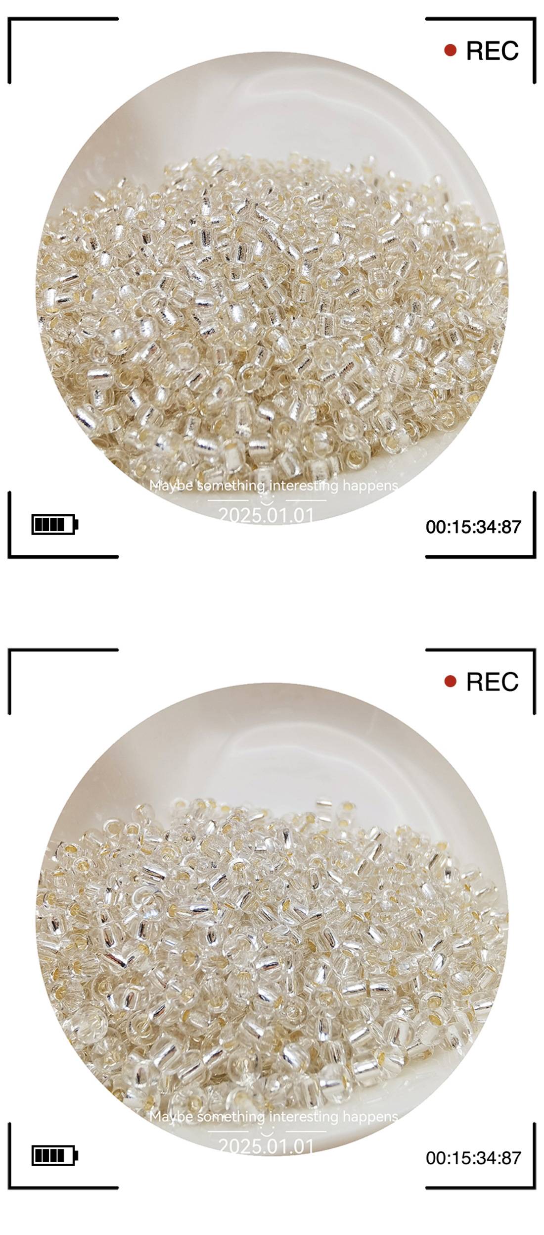 2/3/4mm金银灌银玻璃米珠管珠diy手工串珠材料散珠手链耳饰品配件详情5