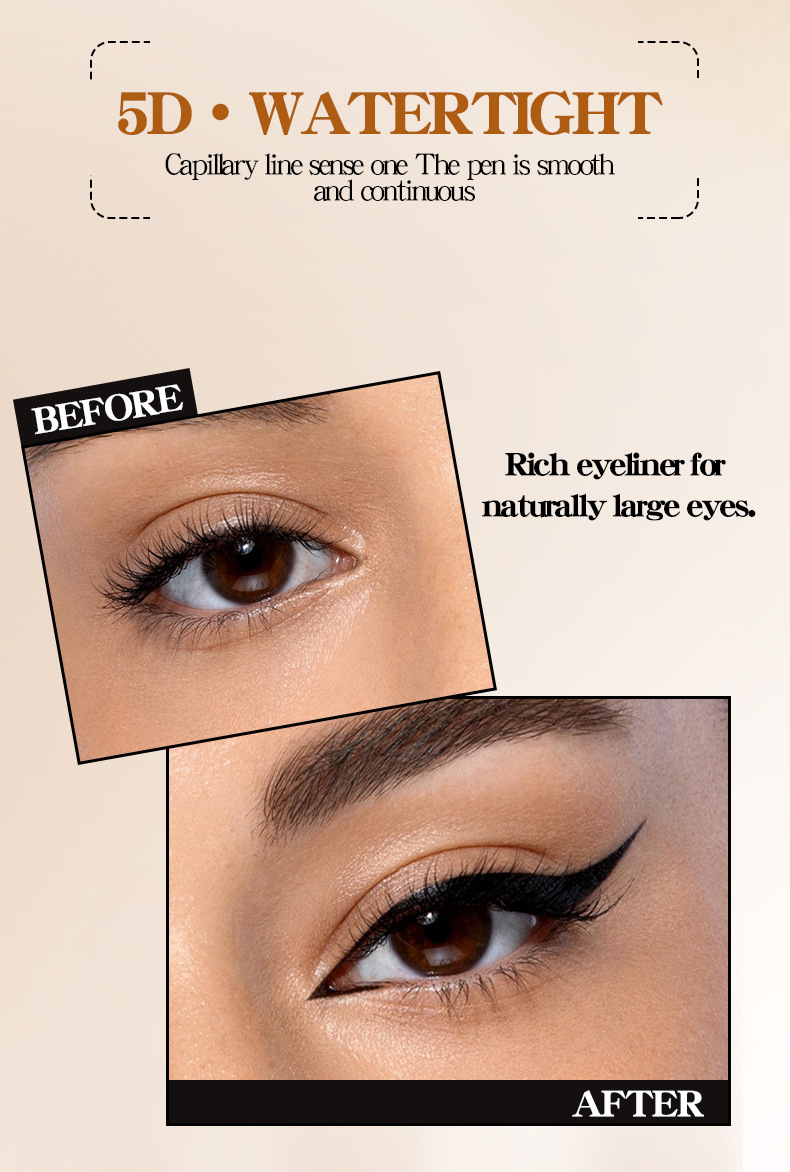 【 Cross-border Exclusive Supply 】 Wholesale of Tao Beauty 5D Eyeliner Pen Quick-drying Waterproof and Sweat-proof Ultra-Fine Eye Drop Pen pic 5
