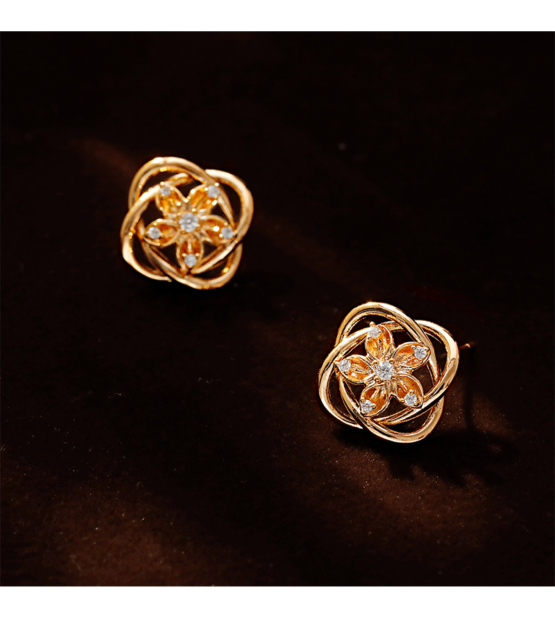 Hyacinth temperamento moda simple pendientes ajardinado delicado incrustado zirconia commuter múltiples orejeras diseño de nicho sentido orejeras para mujeres pic 6