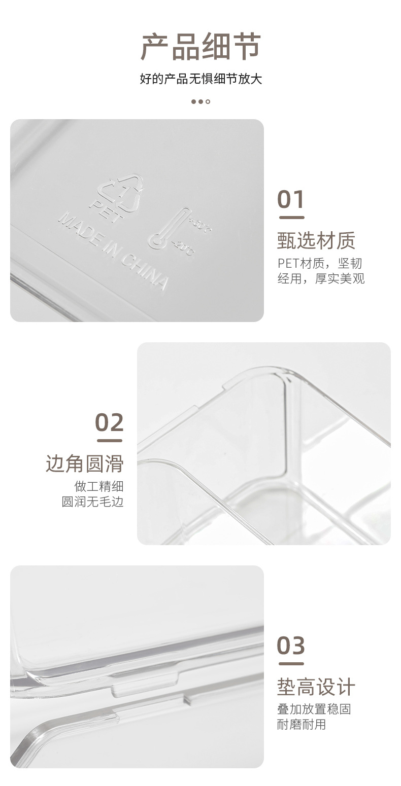 Desktop storage box, drawer-type student dormitory stationery pen holder, acrylic stackable desk cosmetics shelf pic 12