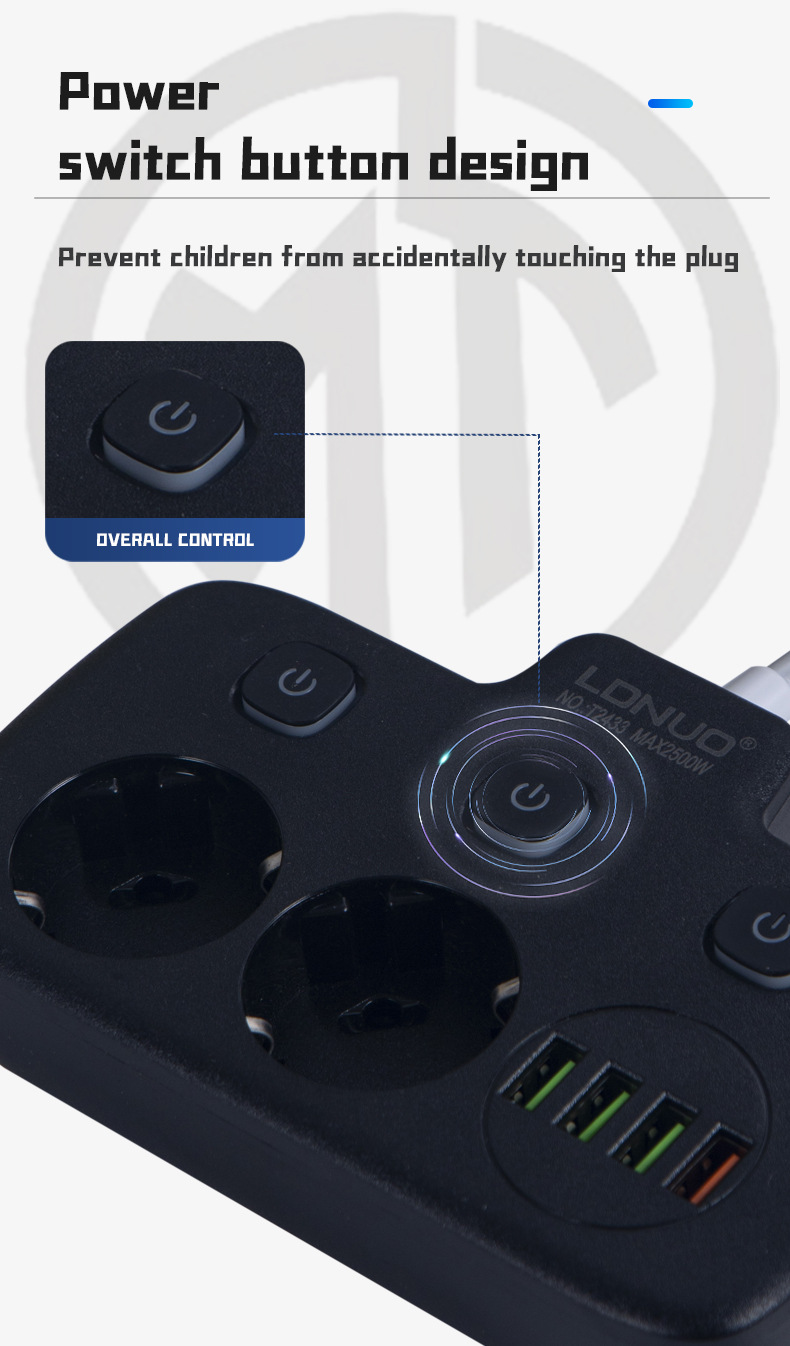 Cross-border Central Asian five countries European standard sockets, USB power strips, German power boards, German standard power strips, German and Russian power strips pic 5