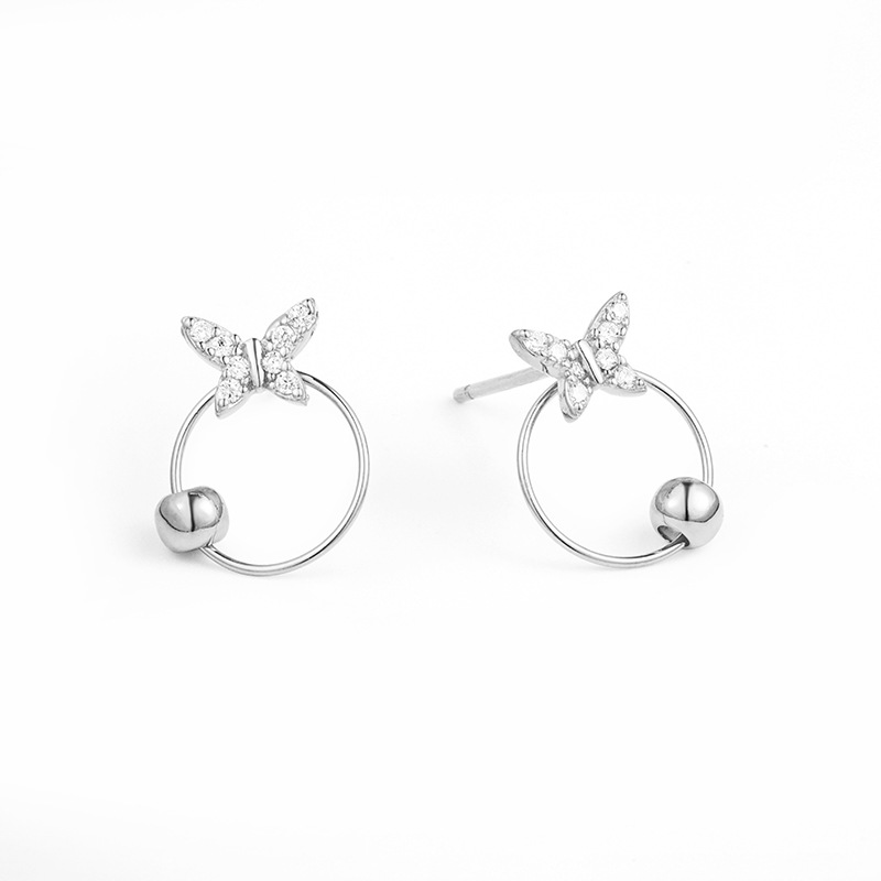 耳钉高级感轻奢小众s925纯银耳钉时尚简约螺丝耳骨钉养耳洞男女款详情33