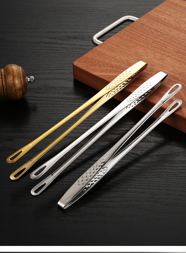 304不锈钢烤肉夹韩式烧烤夹牛排夹烤肉剪刀酒店自助餐食品夹详情13