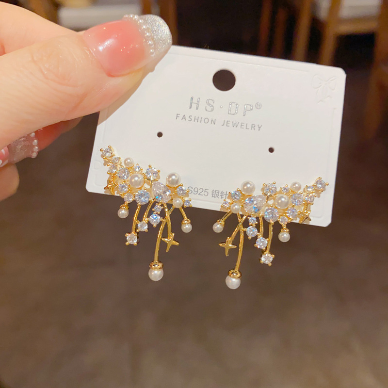 简约经典耳钉推荐100款百搭时尚925银针耳环锆石珍珠几何耳饰批发详情4